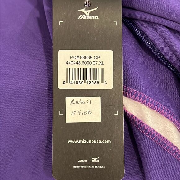 NWT Mizuno Purple with White Trim Athletic Jacket - Size XL - Picture 14 of 14